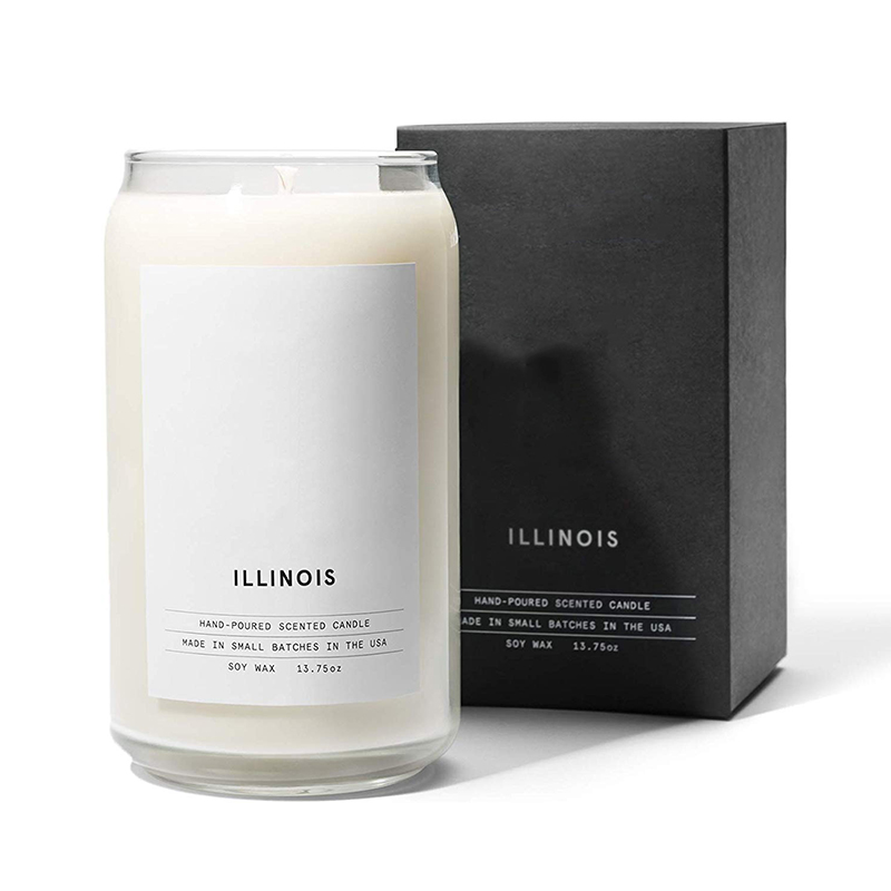 شمع سرامیکی شیری وودوک سفارشی ارگانیک M&Scent، ظرف شمع