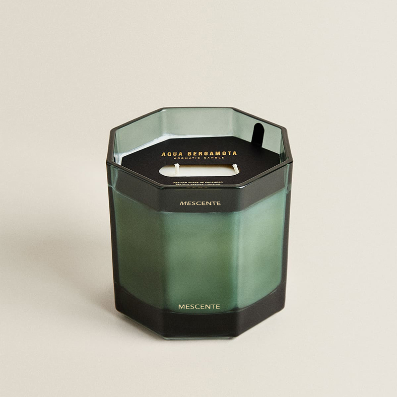 شمع های معطر موم سویا طبیعی شیشه ای شیشه ای لیبل کارخانه کارخانه سفارشی M&Scent
