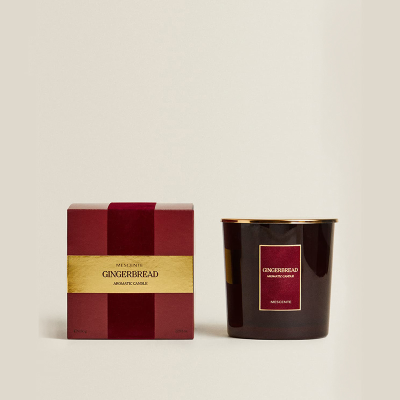 M&Scent سفارشی لوکس 3 شمع فیتیله لیبل شخصی شمع معطر شیشه ای مات مشکی