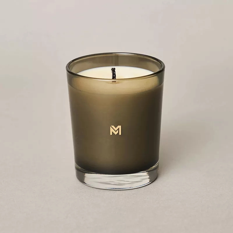 M&Scent عمده فروشی جدید لوکس لیبل خصوصی سفارشی کریسمس شیشه کریستال کرزن شمع سویا معطر با درب
