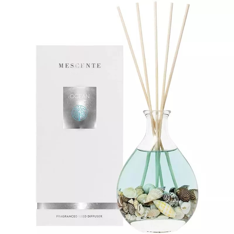 مجموعه های پخش کننده نی بطری حصیری شیشه ای برچسب های ویژه لوکس M&Scent با درپوش