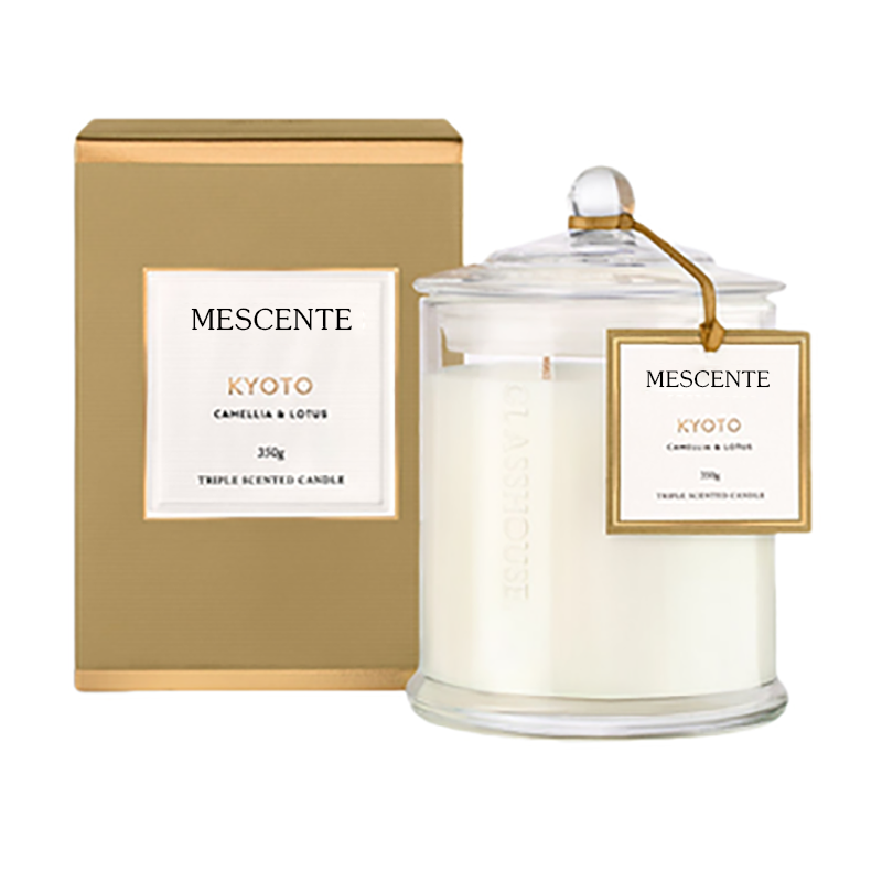 M&Scent عمده فروشی لوکس لیبل خصوصی سفارشی کریسمس شمع سویا معطر شیشه گنبدی با درب