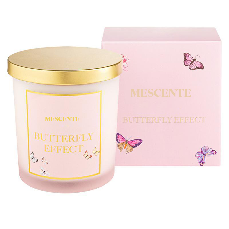 M&Scent عمده فروشی جدید لوکس لیبل خصوصی سفارشی کریسمس شیشه کریستال کرزن شمع سویا معطر با درب