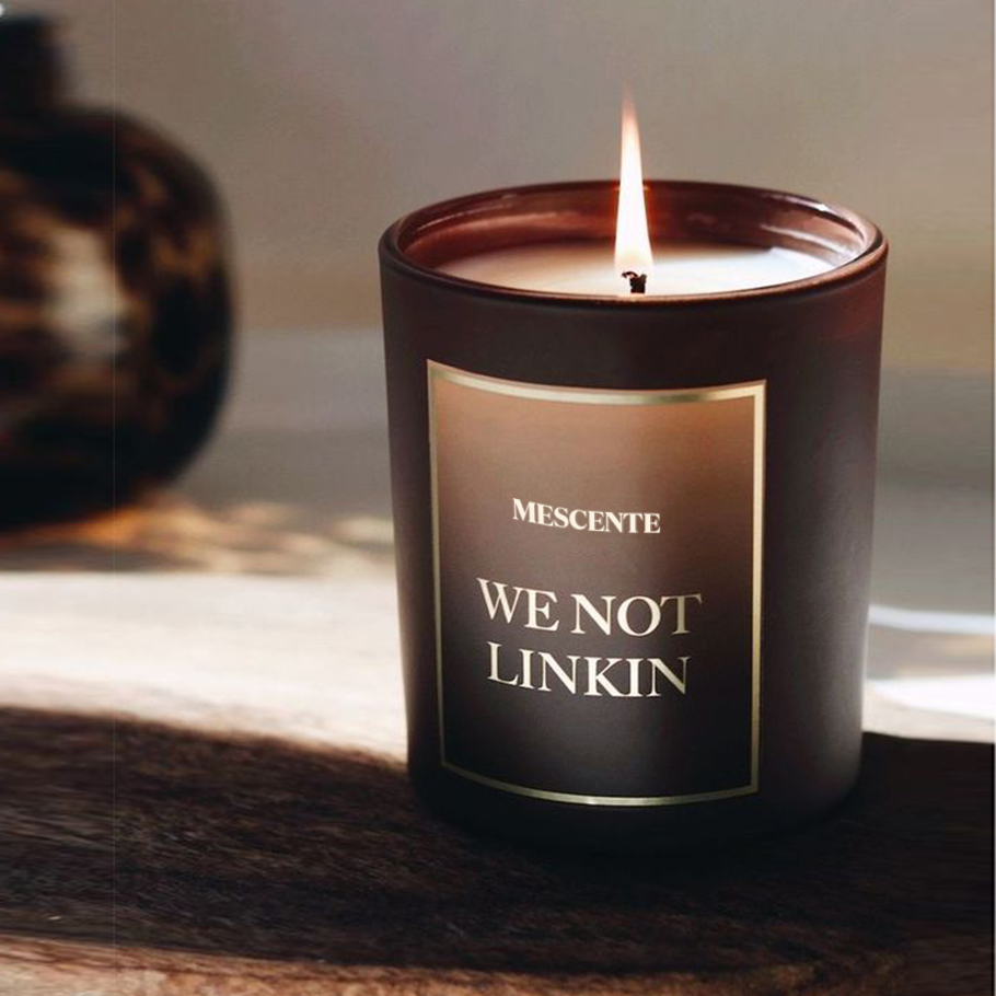 M&Scent عمده فروشی جدید لوکس لیبل خصوصی سفارشی کریسمس شیشه کریستال کرزن شمع سویا معطر با درب