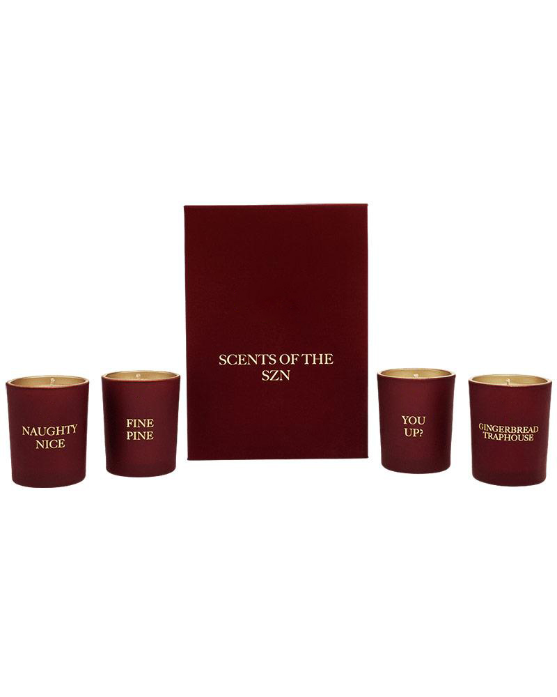 مجموعه هدیه 4 عددی شمع معطر با برچسب خصوصی لوکس M&Scent
