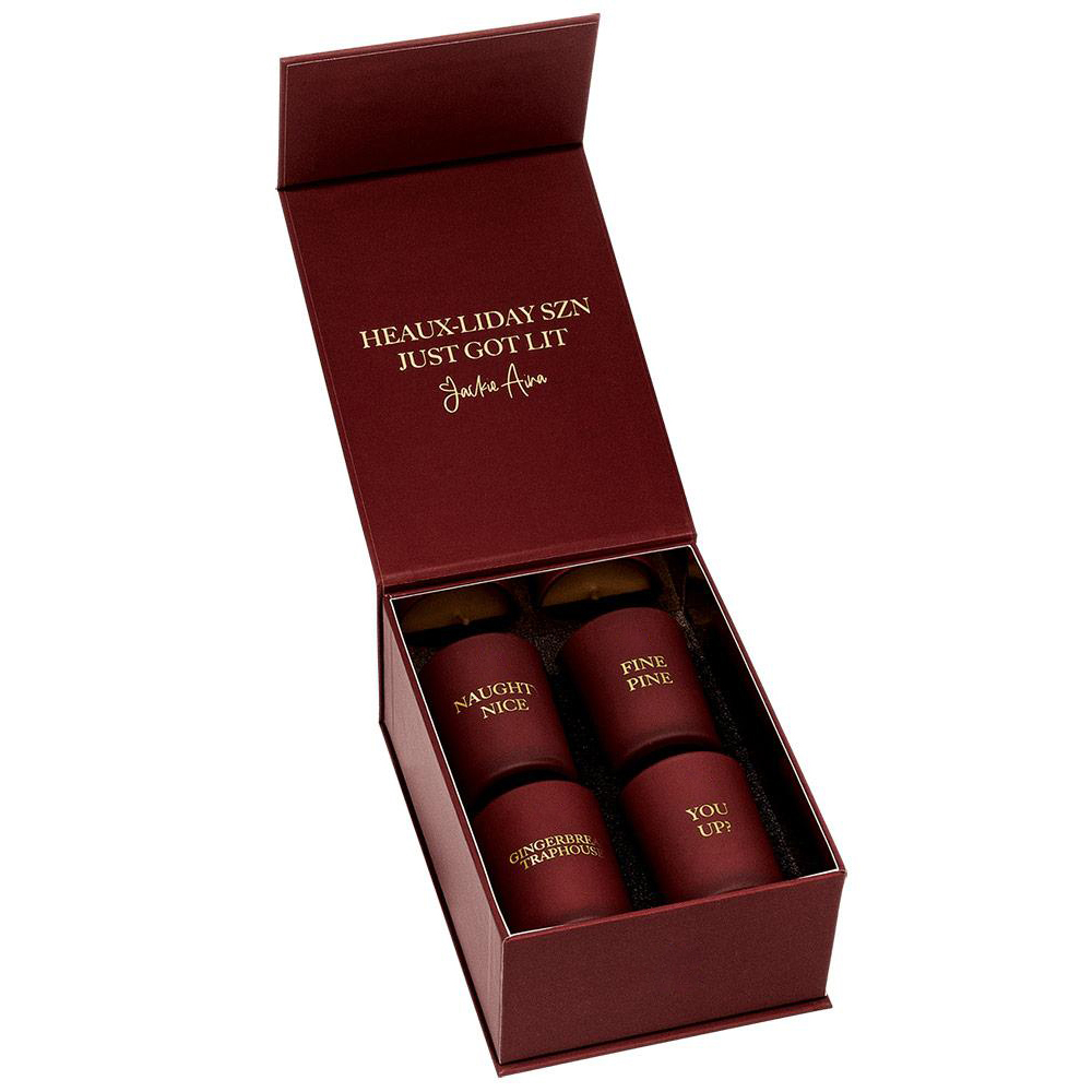 مجموعه هدیه 4 عددی شمع معطر با برچسب خصوصی لوکس M&Scent