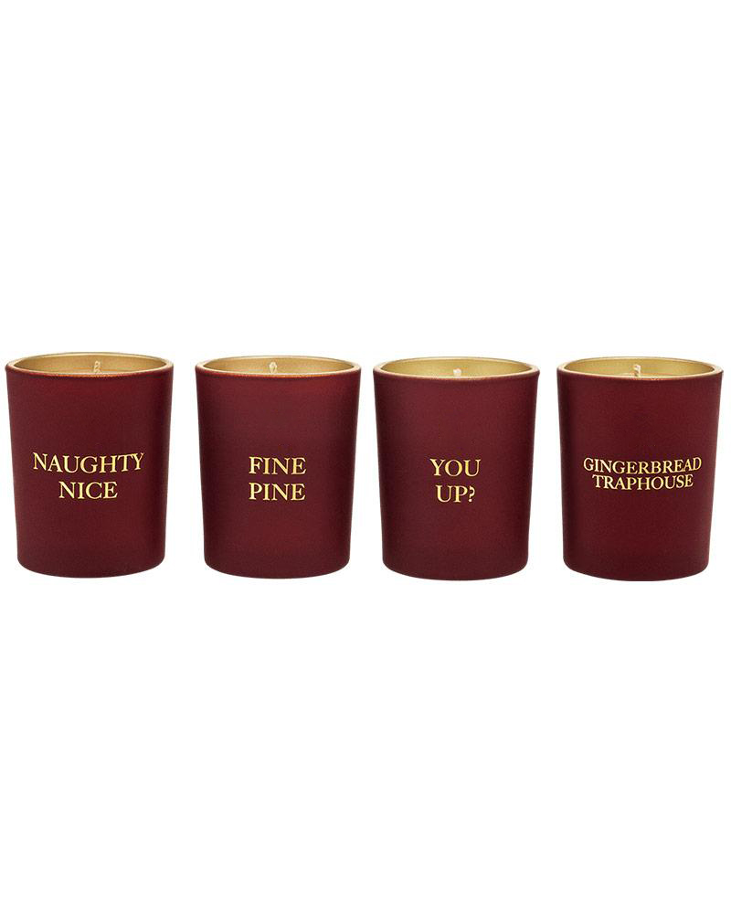 مجموعه هدیه 4 عددی شمع معطر با برچسب خصوصی لوکس M&Scent