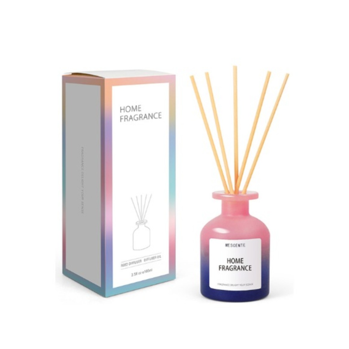 فروش عمده بطری شیشه ای به فرد عطر گلهای پرکننده روغن نی با جعبه های بسته بندی ست هدیه