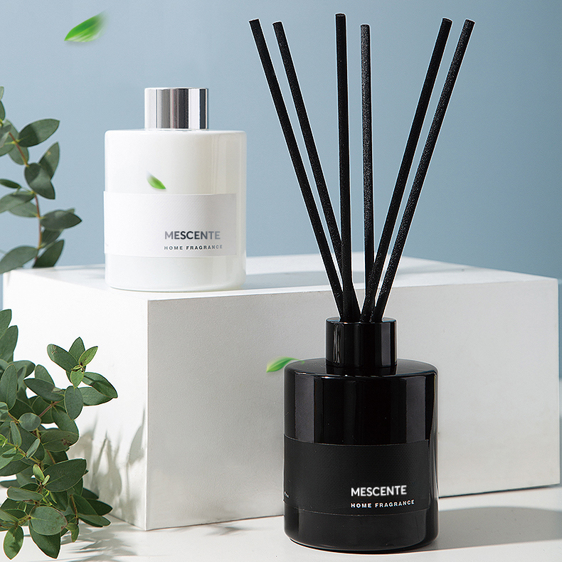 M&Scent عمده فروشی لوکس لیبل خصوصی پخش کننده فیبر نی گل دار تزئینی با درب