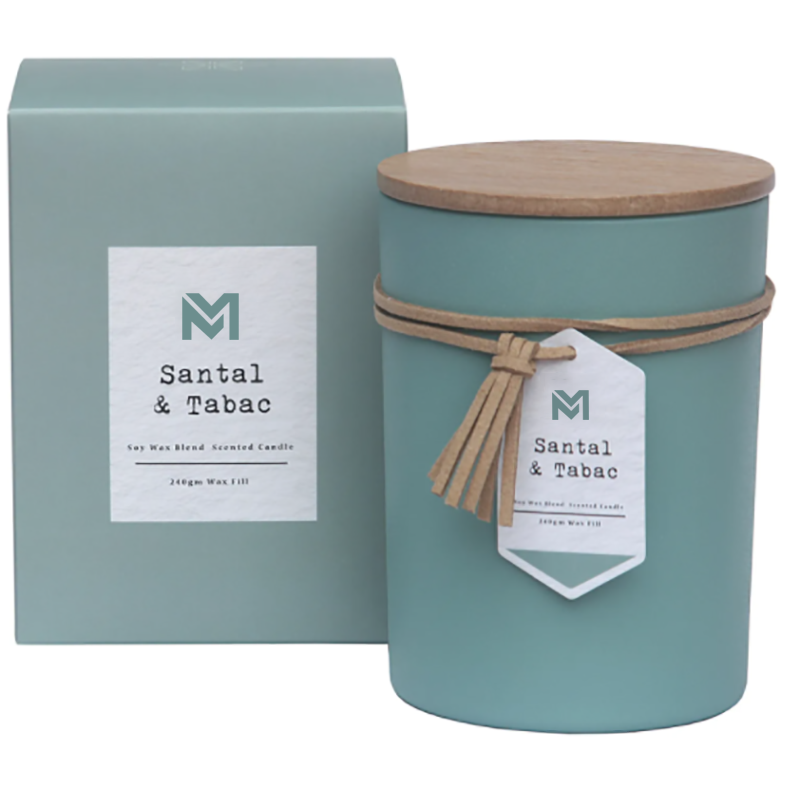 عطر و بوی M&S با لیبل خصوصی درب چوب آروماتراپی عطر شمع موم سویا ست هدیه در ظرف شیشه ای