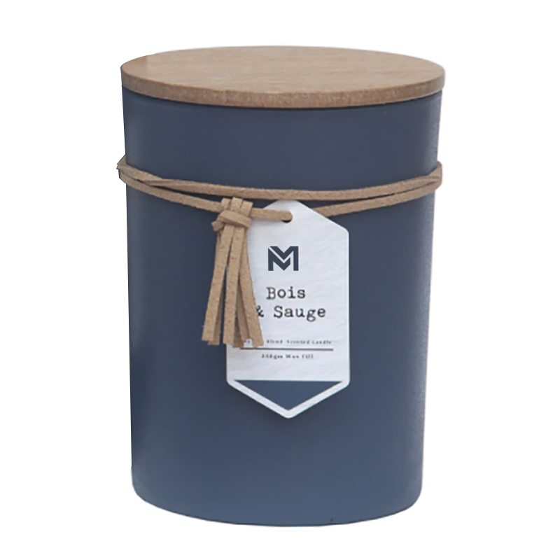 عطر و بوی M&S با لیبل خصوصی درب چوب آروماتراپی عطر شمع موم سویا ست هدیه در ظرف شیشه ای