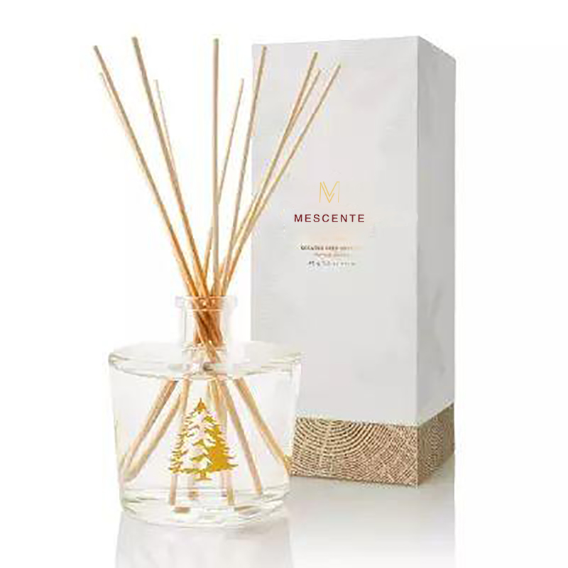 ست های کادویی پخش کننده عطر و بوی چوبی گرد چوبی بطری شیشه ای لوکس M&Scent