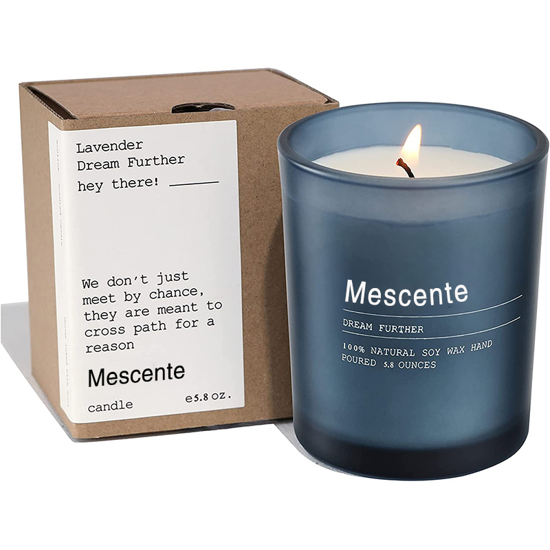 تزیین عروسی سفارشی M&Scent شمع های معطر یاس و یلانگ یلانگ با برچسب به صورت عمده