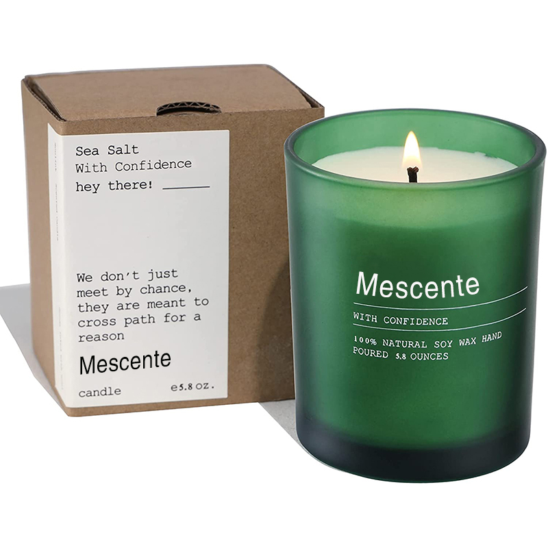 تزیین عروسی سفارشی M&Scent شمع های معطر یاس و یلانگ یلانگ با برچسب به صورت عمده