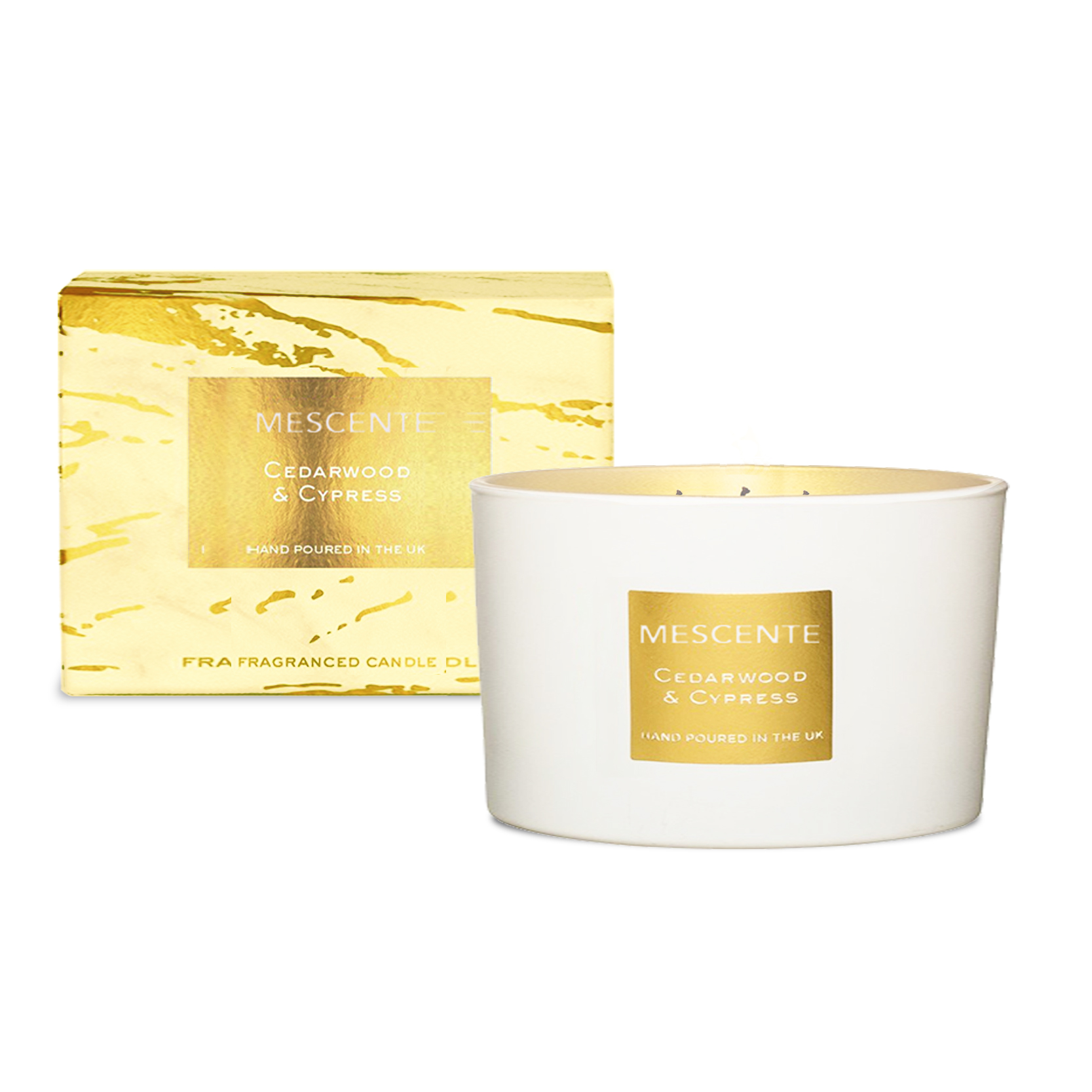ست هدیه شمع نخل نارگیل معطر سه فیتیله آروماتراپی تزئینی M&Scent