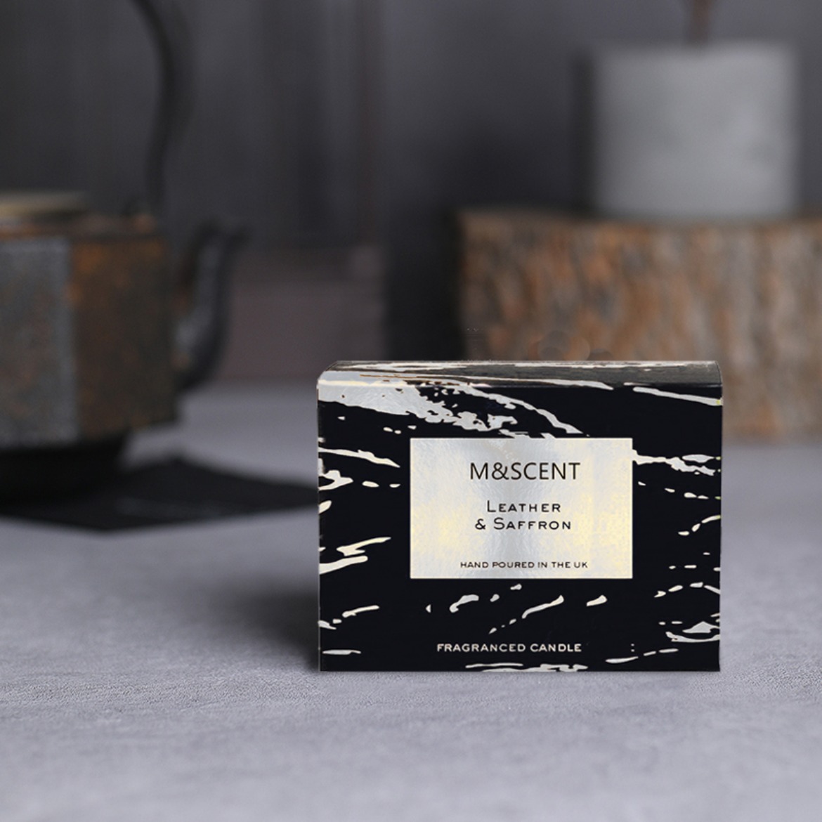 ست هدیه شمع نخل نارگیل معطر سه فیتیله آروماتراپی تزئینی M&Scent