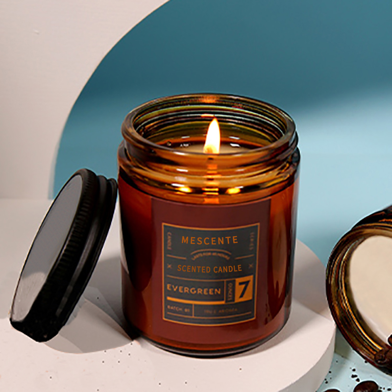 شمع های موم سویا معطر لوکس با برچسب خصوصی سفارشی M&Scent با درب