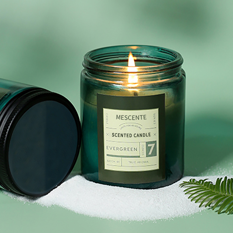 شمع های موم سویا معطر لوکس با برچسب خصوصی سفارشی M&Scent با درب
