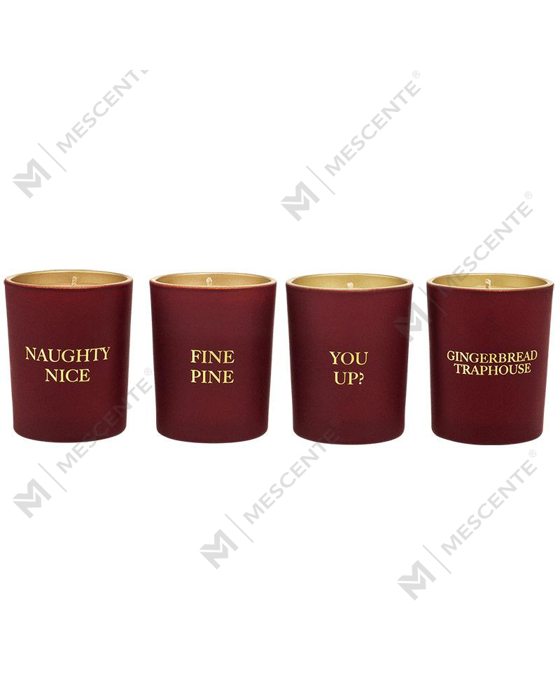 مجموعه هدیه 4 عددی شمع معطر با برچسب خصوصی لوکس M&Scent