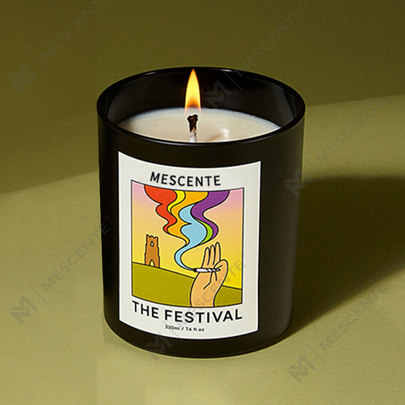 M&Scent عمده فروشی لوکس لیبل شخصی سفارشی دست ساز کریستال کریستال شمع های موم سویا