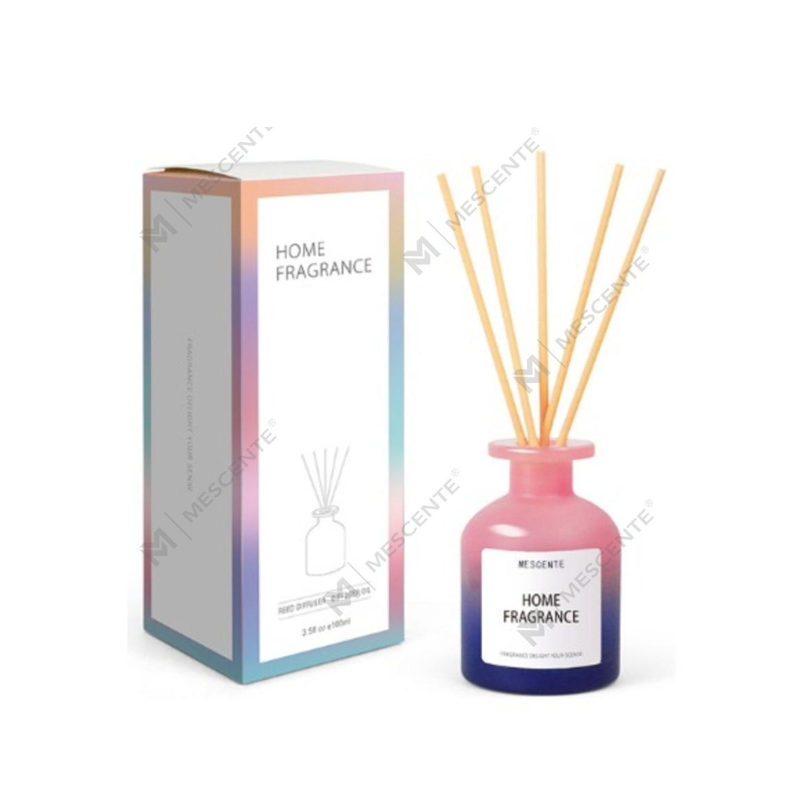 عمده فروشی منحصر به فرد بطری شیشه ای عطر گل های پر کننده روغن نی با جعبه های بسته بندی ست هدیه