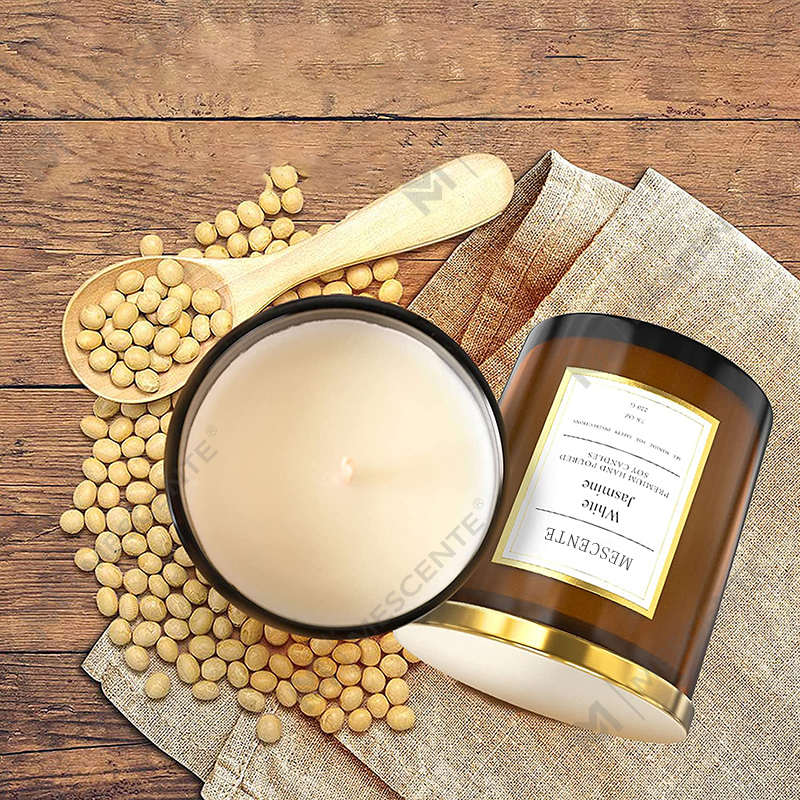خرید عمده فروشی M&Scent ست کادویی شمع های موم سویا معطر با برچسب خصوصی لوکس سفارشی