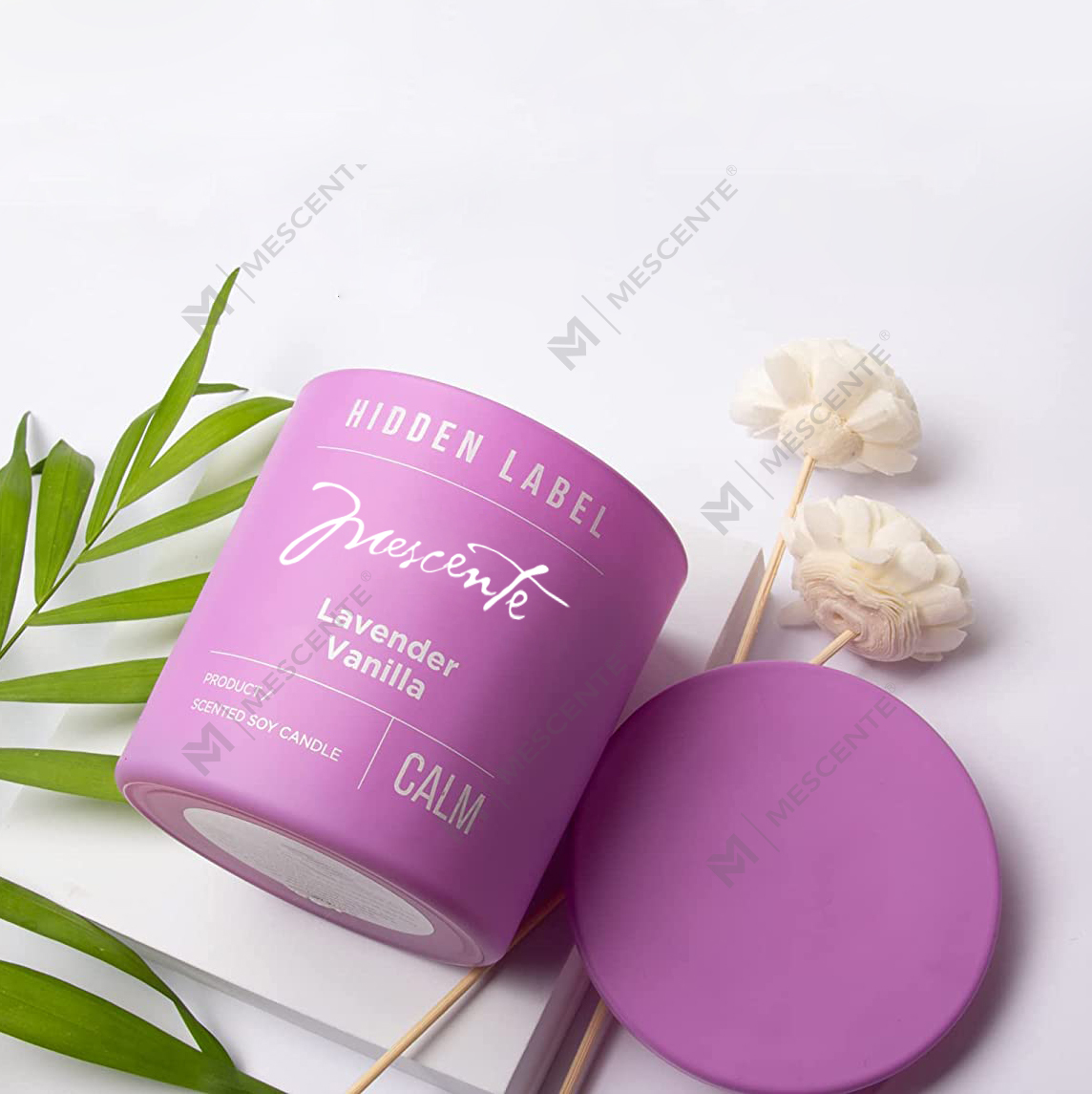 M&Scent عمده فروشی لوکس لیبل خصوصی شمع های موم سویا با کریستال کوزه های مشکی
