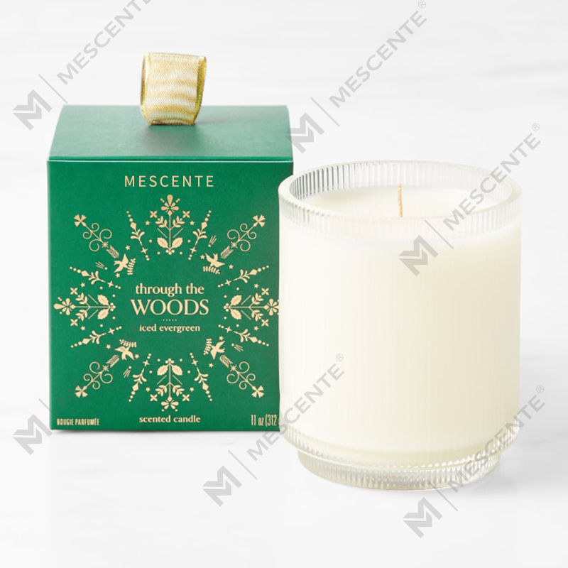 نشان‌واره سفارشی ساخت M&Scent شمع‌های سویا معطر خانگی شفافیت ارگانیک با برچسب خصوصی در ظرف شیشه‌ای