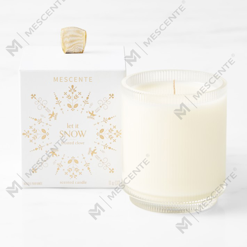 نشان‌واره سفارشی ساخت M&Scent شمع‌های سویا معطر خانگی شفافیت ارگانیک با برچسب خصوصی در ظرف شیشه‌ای