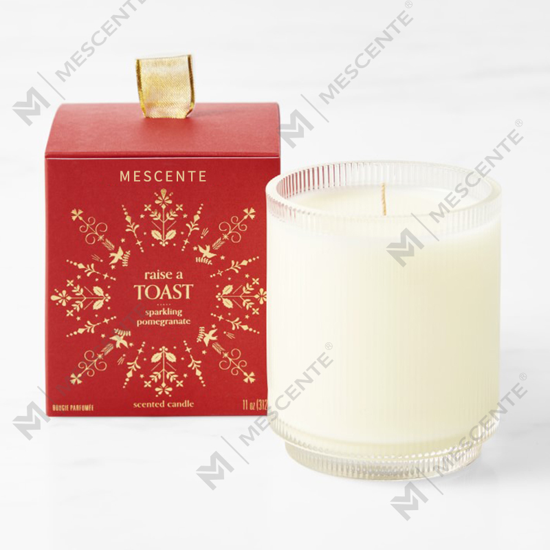 نشان‌واره سفارشی ساخت M&Scent شمع‌های سویا معطر خانگی شفافیت ارگانیک با برچسب خصوصی در ظرف شیشه‌ای