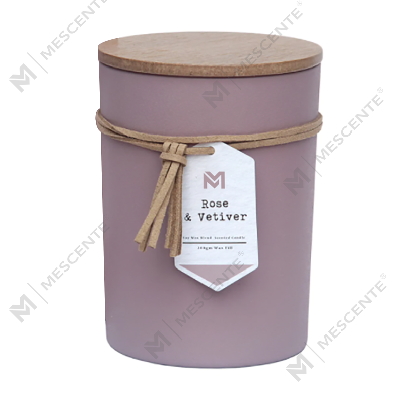 عطر و بوی M&S با لیبل خصوصی درب چوب آروماتراپی عطر شمع موم سویا ست هدیه در ظرف شیشه ای