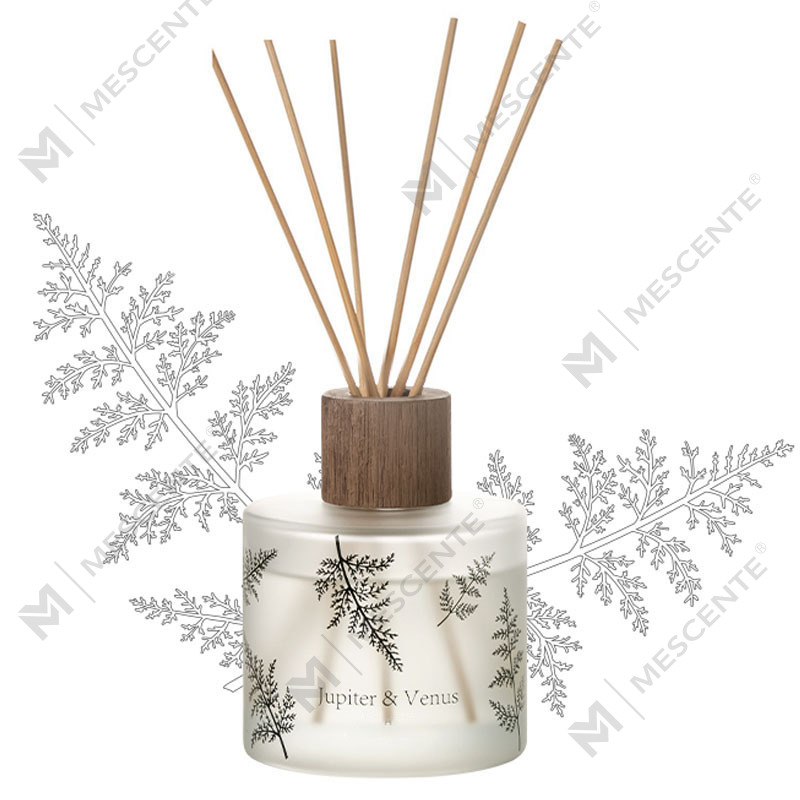 M&Scent عمده فروشی لوکس سفارشی تزئینی شیشه کهربایی بدون آتش پخش کننده نی عطر گل شفاف منحصر به فرد