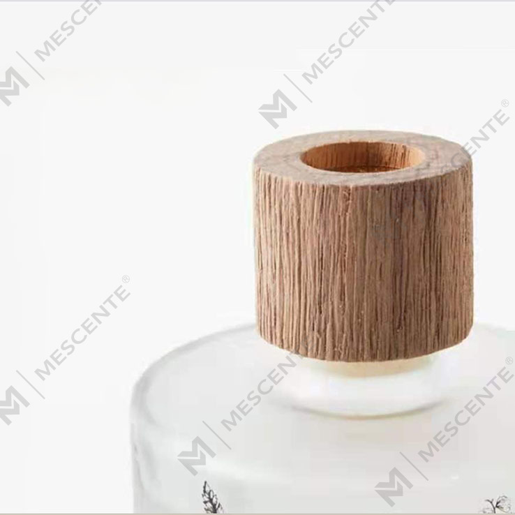M&Scent عمده فروشی لوکس سفارشی تزئینی شیشه کهربایی بدون آتش پخش کننده نی عطر گل شفاف منحصر به فرد