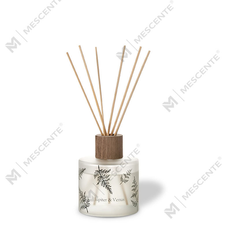 M&Scent عمده فروشی لوکس سفارشی تزئینی شیشه کهربایی بدون آتش پخش کننده نی عطر گل شفاف منحصر به فرد