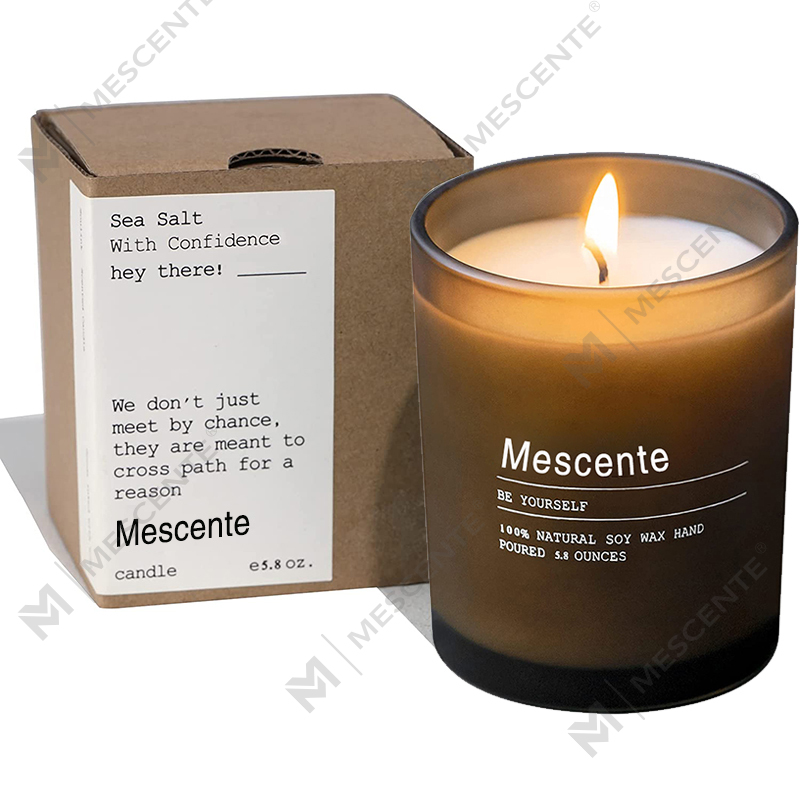 تزیین عروسی سفارشی M&Scent شمع های معطر یاس و یلانگ یلانگ با برچسب به صورت عمده