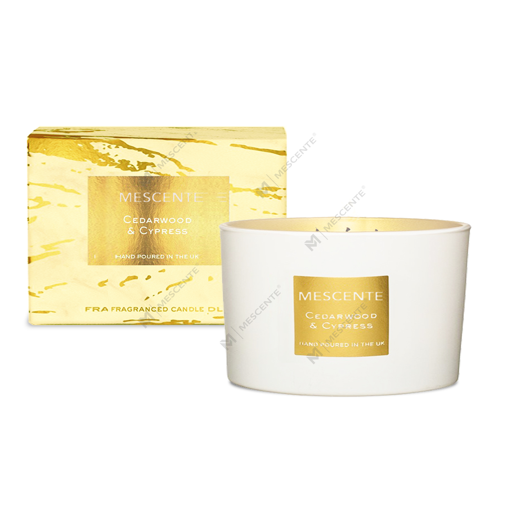 ست هدیه شمع نخل نارگیل معطر سه فیتیله آروماتراپی تزئینی M&Scent