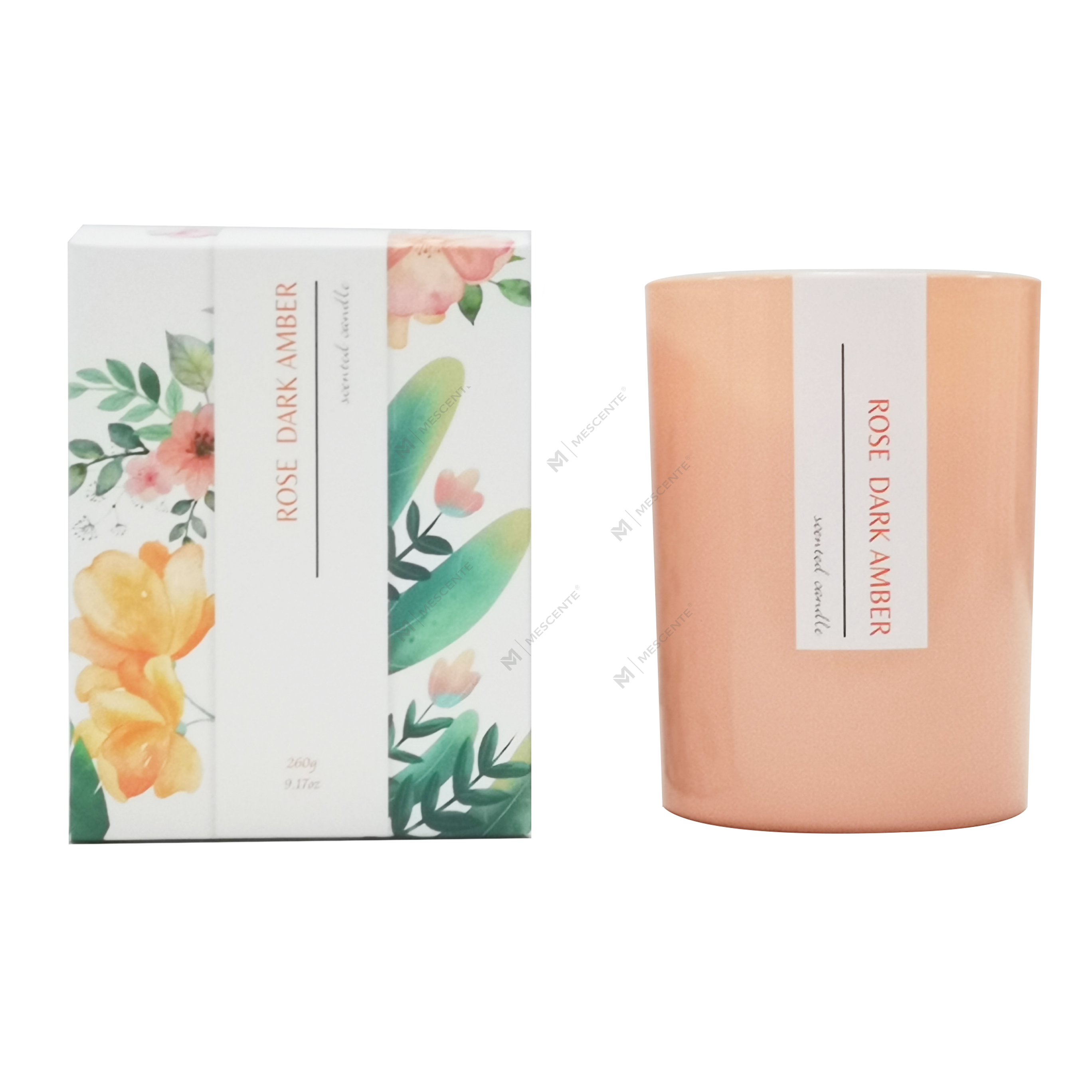 شمع نارگیل گرم کن برچسب خصوصی سفارشی M&Scent شمع معطر نخل با نشان‌واره