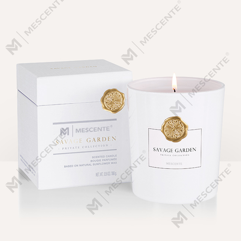 شیشه های شیشه ای تزئینی با برچسب خصوصی لوکس سفارشی M&Scent شمع موم سویا معطر