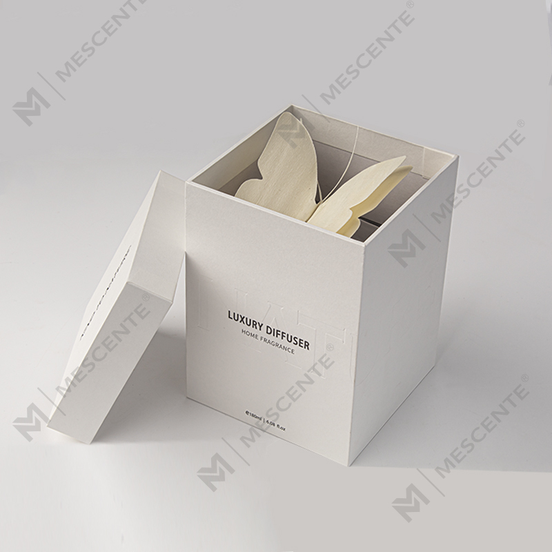 M&Scent بطری بزرگ مربعی بزرگ رایحه‌ی مایع راتن‌درمانی عطر پخش‌کننده نی با درب