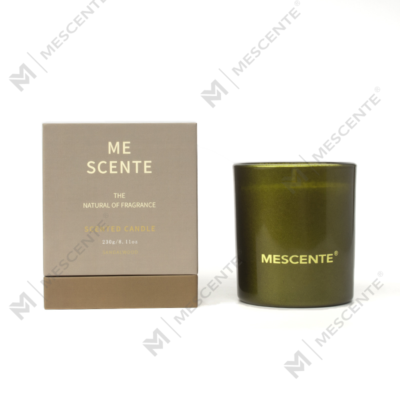 M&Scent Private Label کریسمس شیشه شمع مشکی رایحه درمانی شمع های معطر