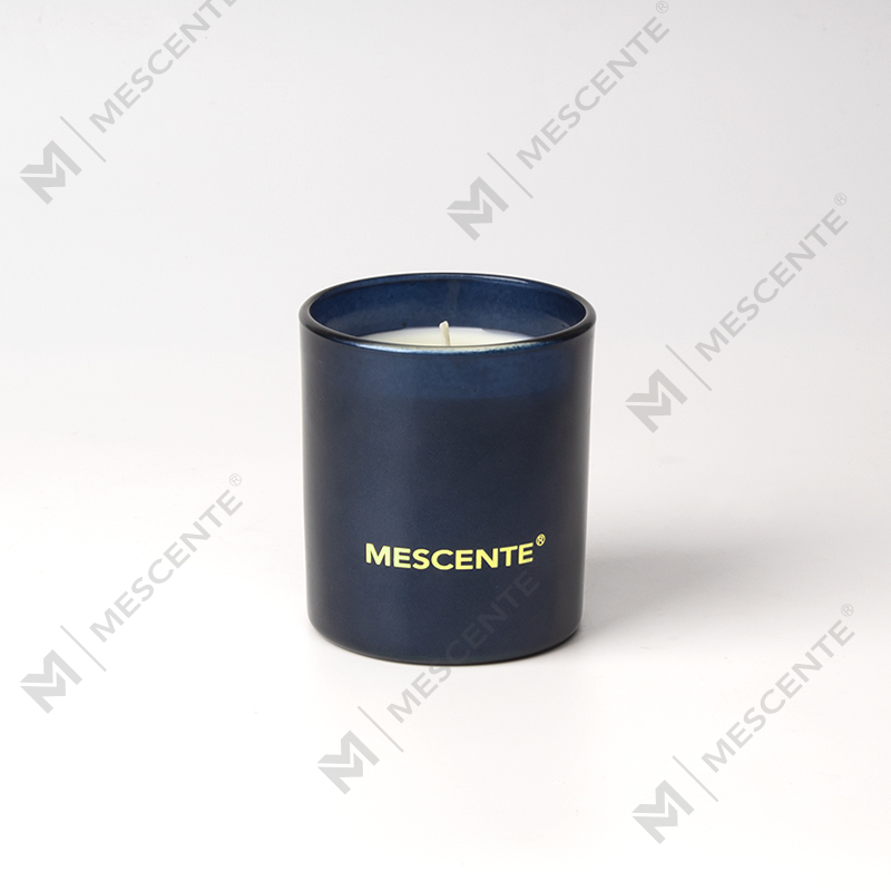 M&Scent Private Label کریسمس شیشه شمع مشکی رایحه درمانی شمع های معطر