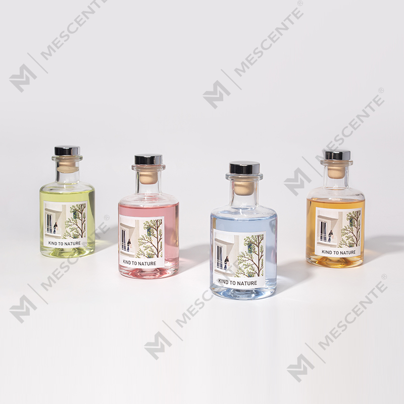 M&Scent Luxury 200ml سفارشی بطری سفید میله های چوبی نی پخش کننده با جعبه
