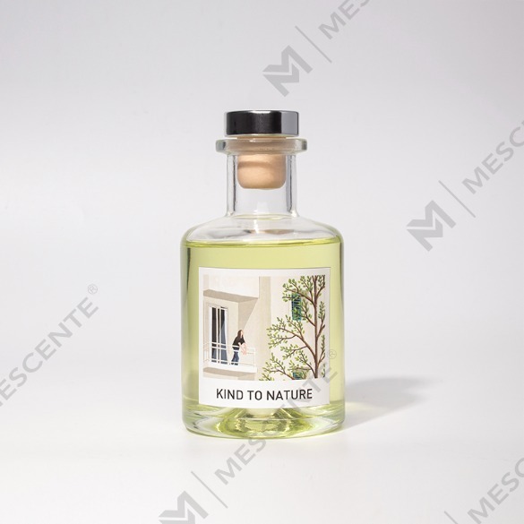 M&Scent Luxury 200ml سفارشی بطری سفید میله های چوبی نی پخش کننده با جعبه