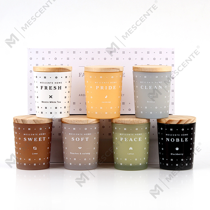 مجموعه شمع معطر آروماتراپی موم سویا خانگی 3 پک M23352
