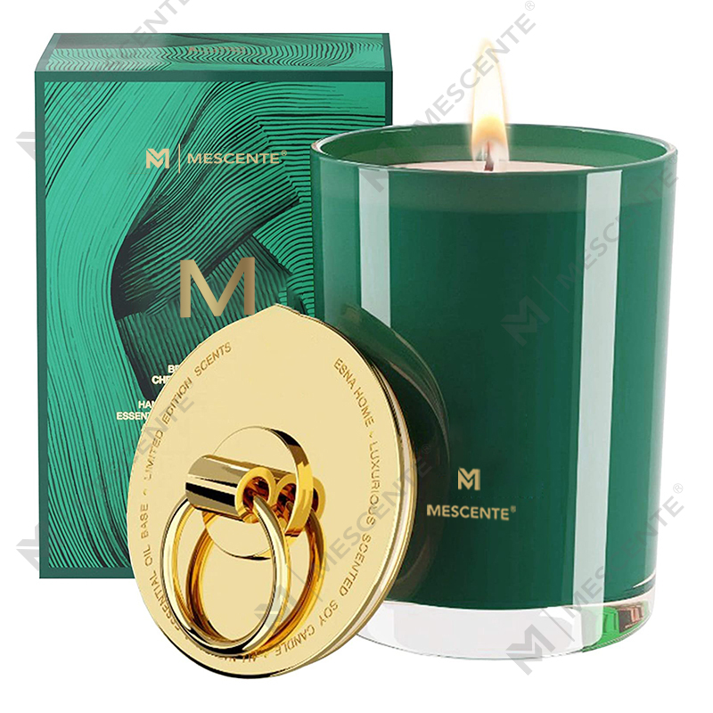 شمع های معطر عروسی شخصی سازی شده لوگوی لوکس M&Scent واکس سویا، شمع کمپ سفارشی