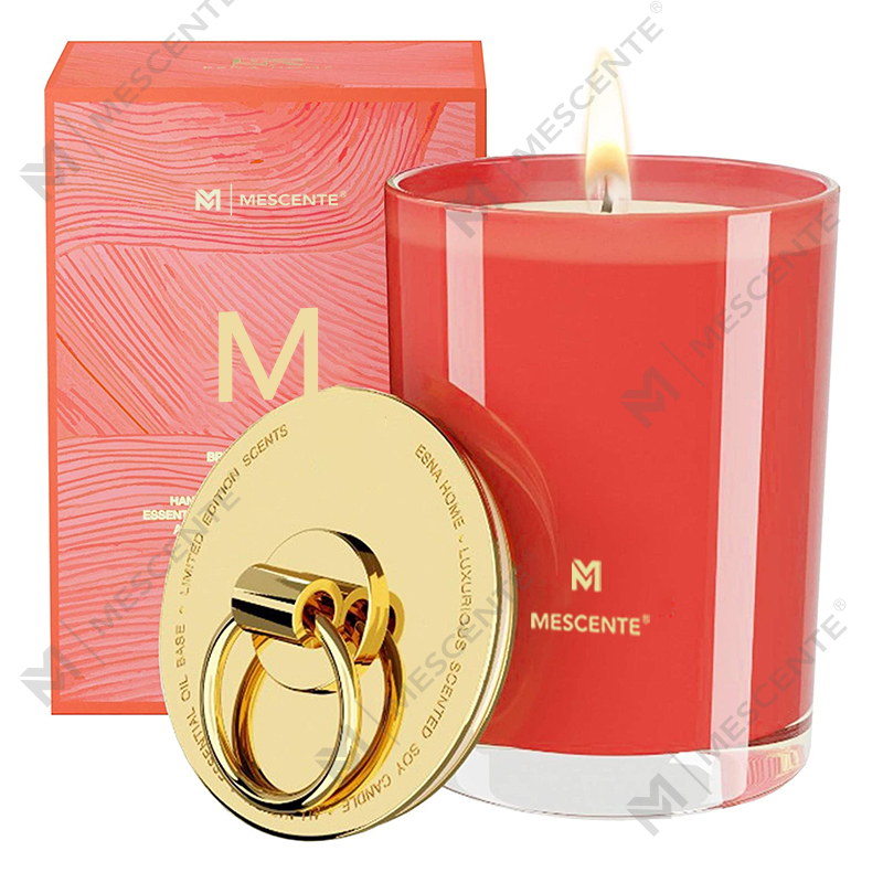 شمع های معطر عروسی شخصی سازی شده لوگوی لوکس M&Scent واکس سویا، شمع کمپ سفارشی