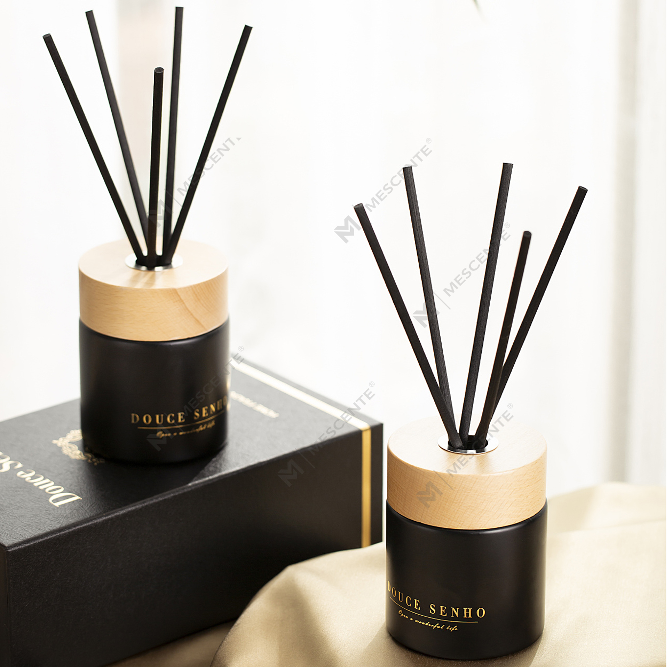 عطر M&Scent Black Bottle Oil Diffuser Aroma Reed, عطر ست هدیه تایلند Reed Diffusers