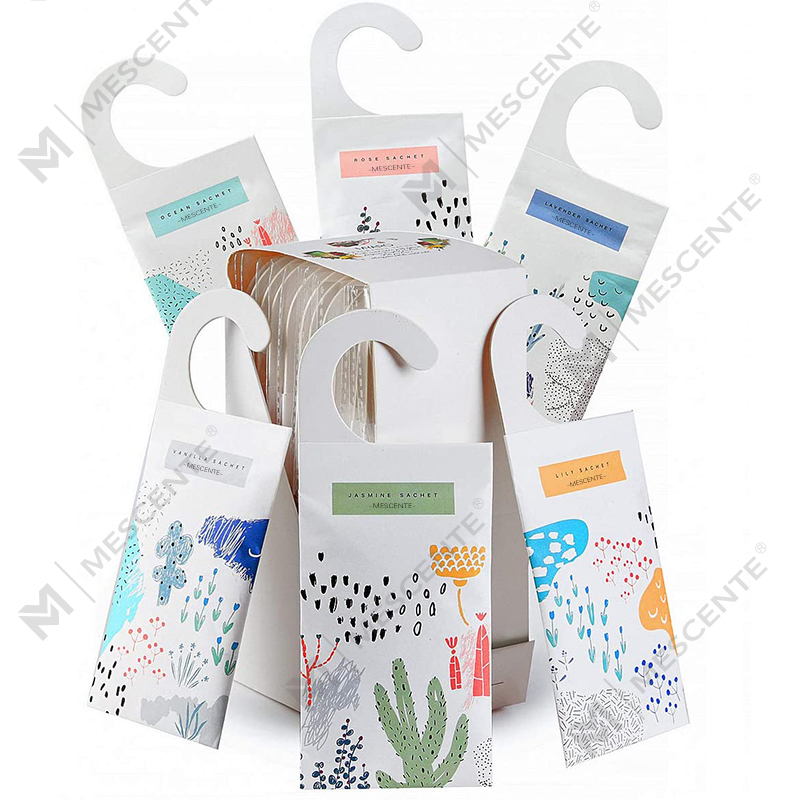 طرح جدید M&Scent سفارشی کردن آویزان کیسه های معطر، کیسه های معطر کمد لباس