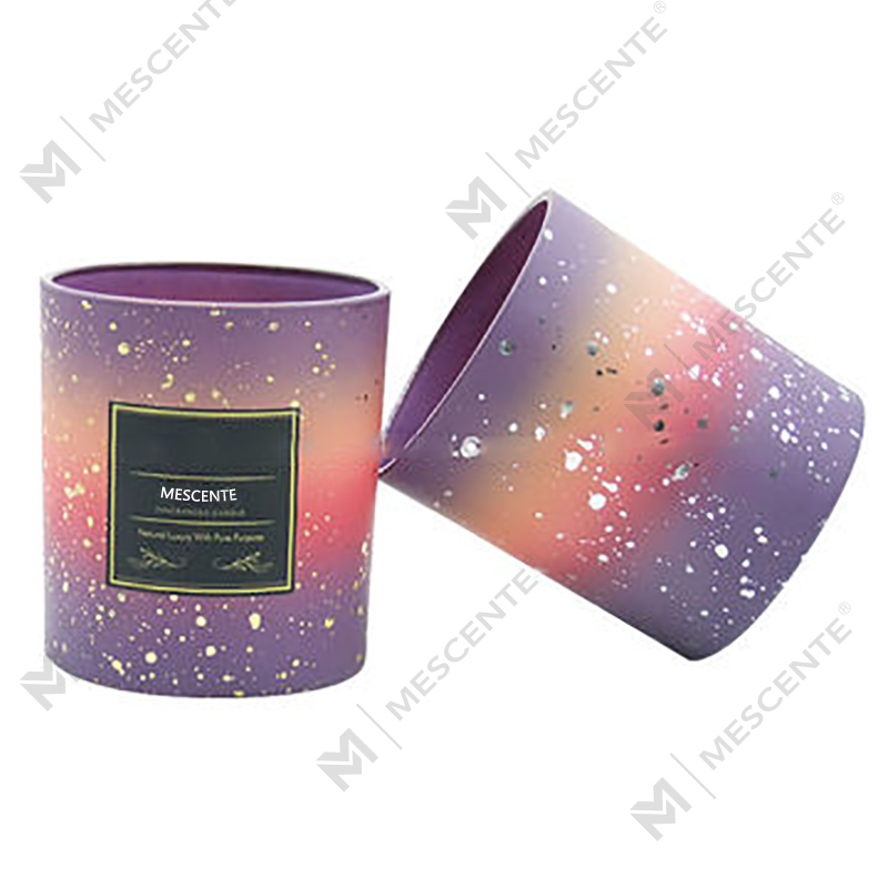 M&Scent عمده فروشی شیشه شمع مات خالی سفارشی برای شمع سازی با درب