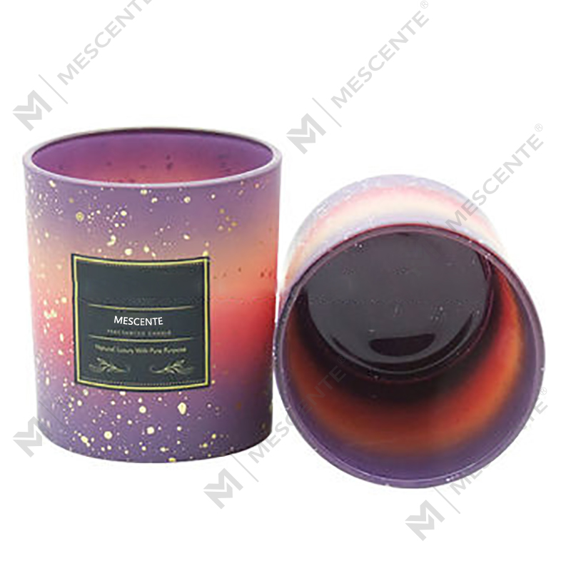 M&Scent عمده فروشی شیشه شمع مات خالی سفارشی برای شمع سازی با درب